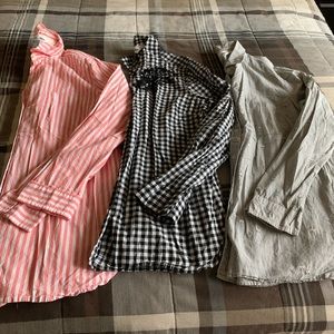Bundle of 3 Old Navy Classic Button-Front Shirts
